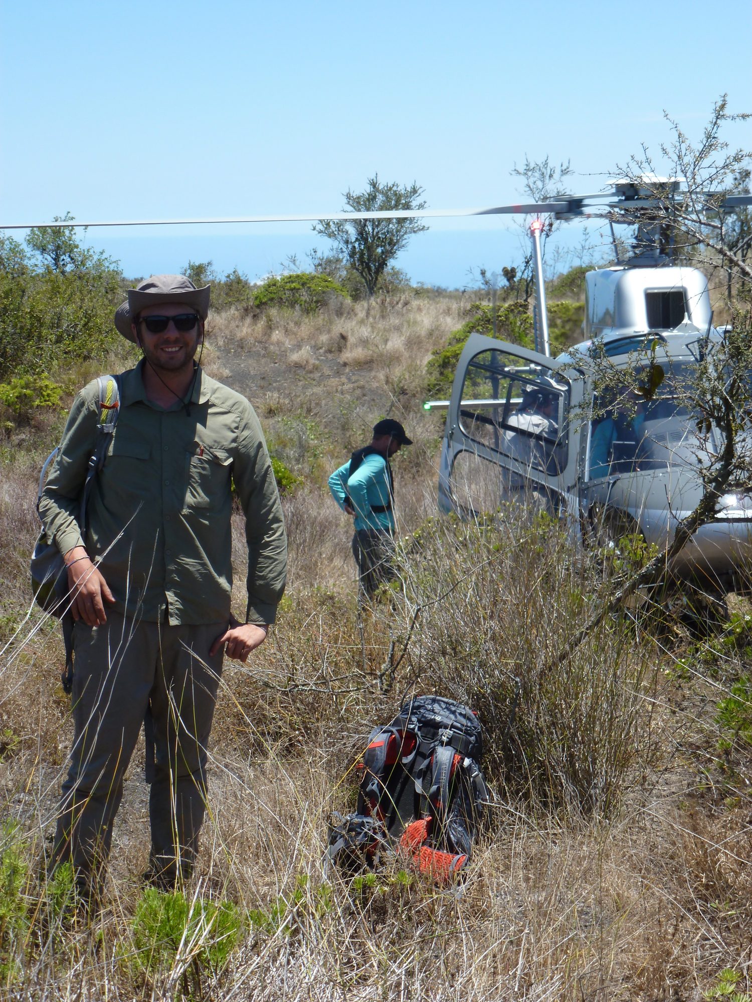 Field work in the Galápagos